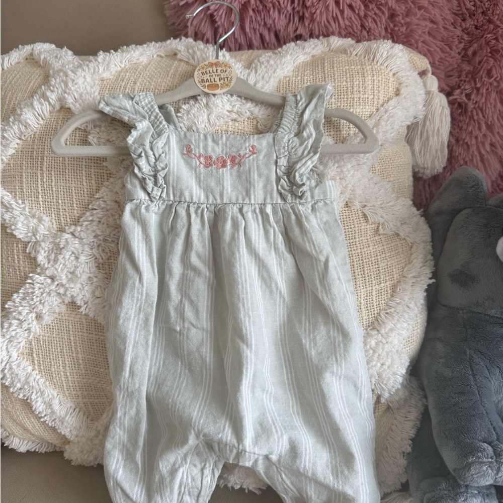 Adorable Striped Baby Romper